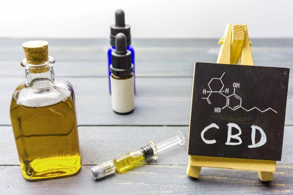 Various cannabis CBD oil products